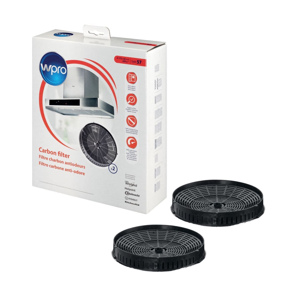 Filtro de carbono tipo 57