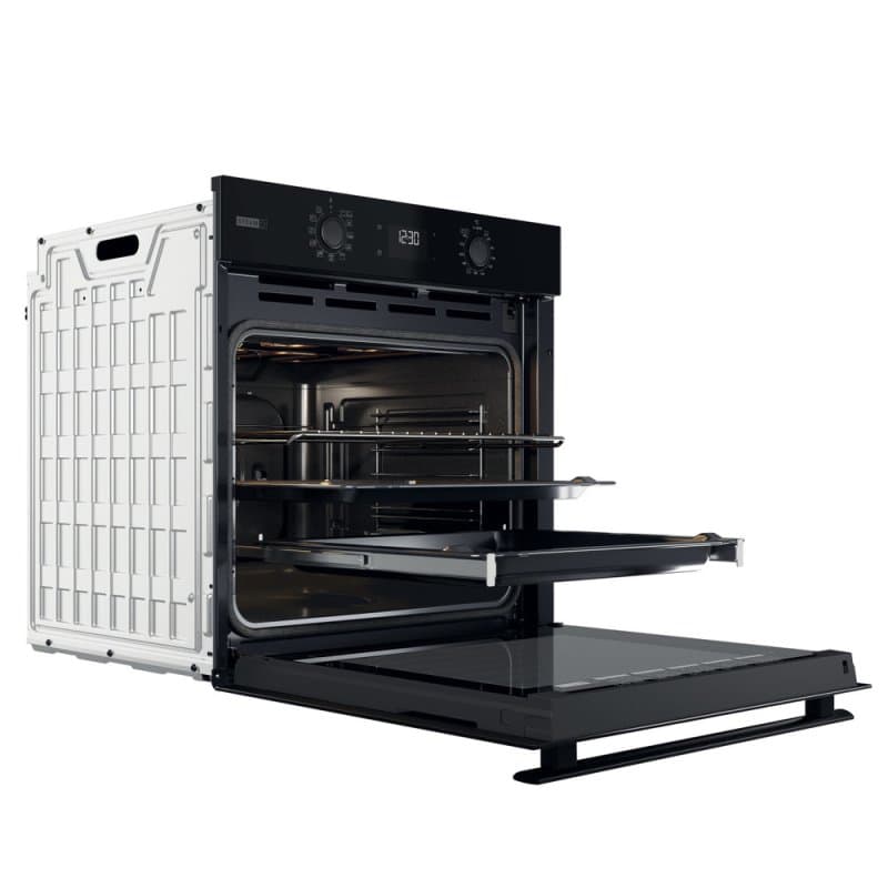 Horno multifunción 8 pirolítico + hidrolítico negro