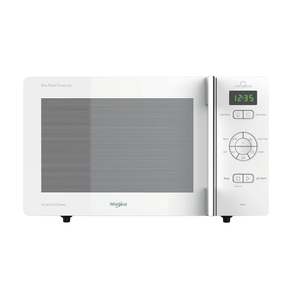 Microondas de libre instalación con Grill Crisp 25L Blanco