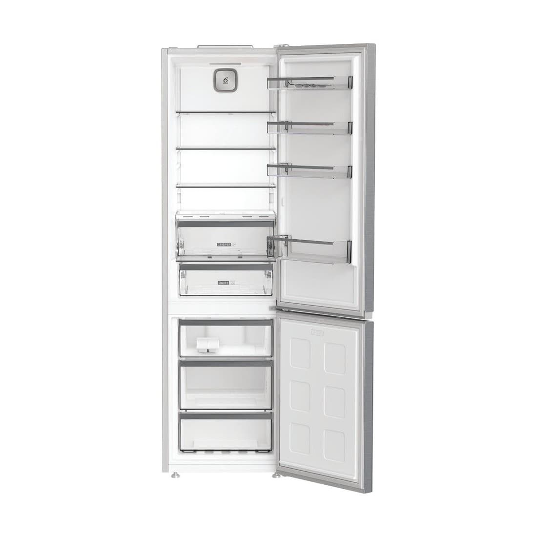 Combinado libre instalación Dual No Frost Pearl Inox