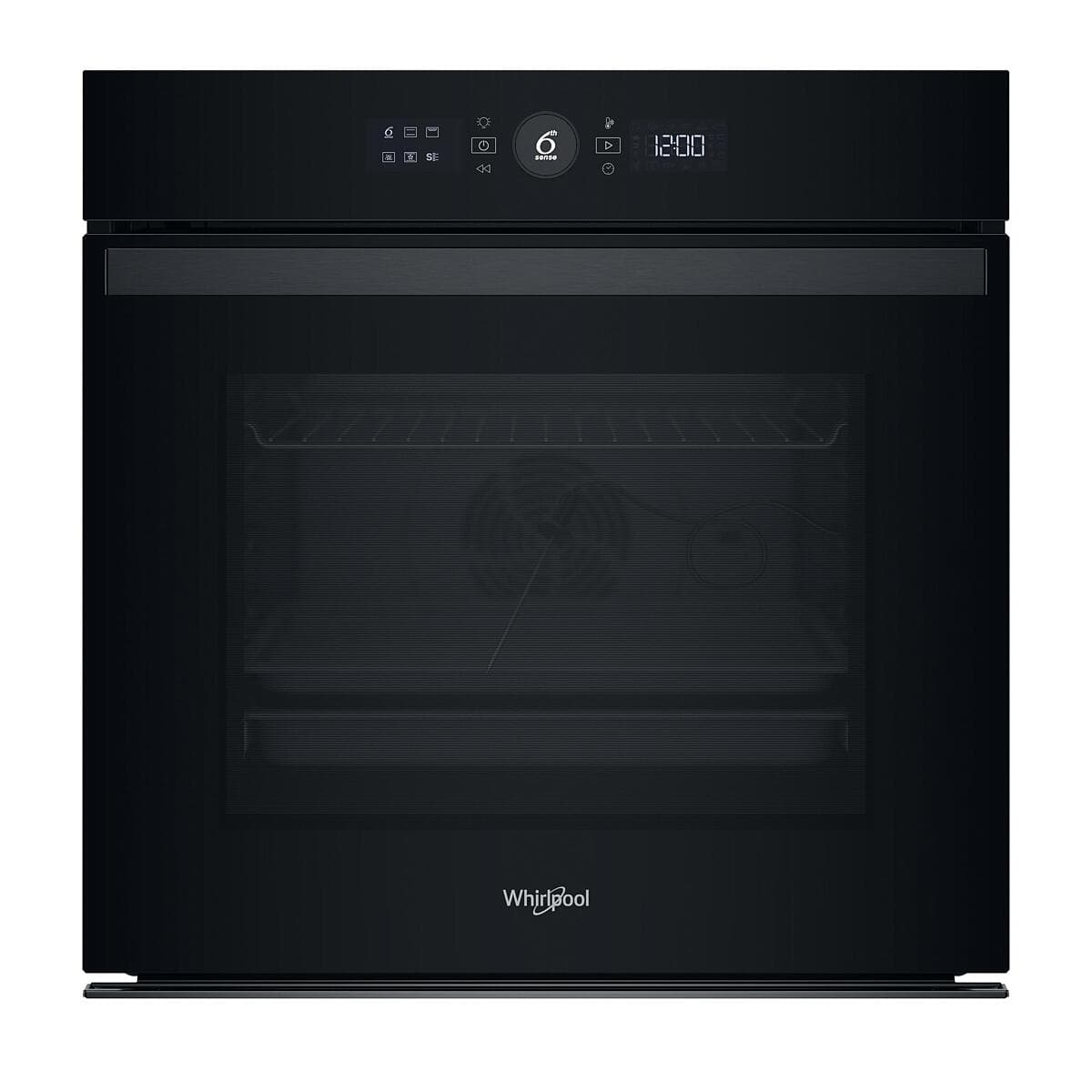 Horno multifunción 8 pirolítico + hidrolítico negro