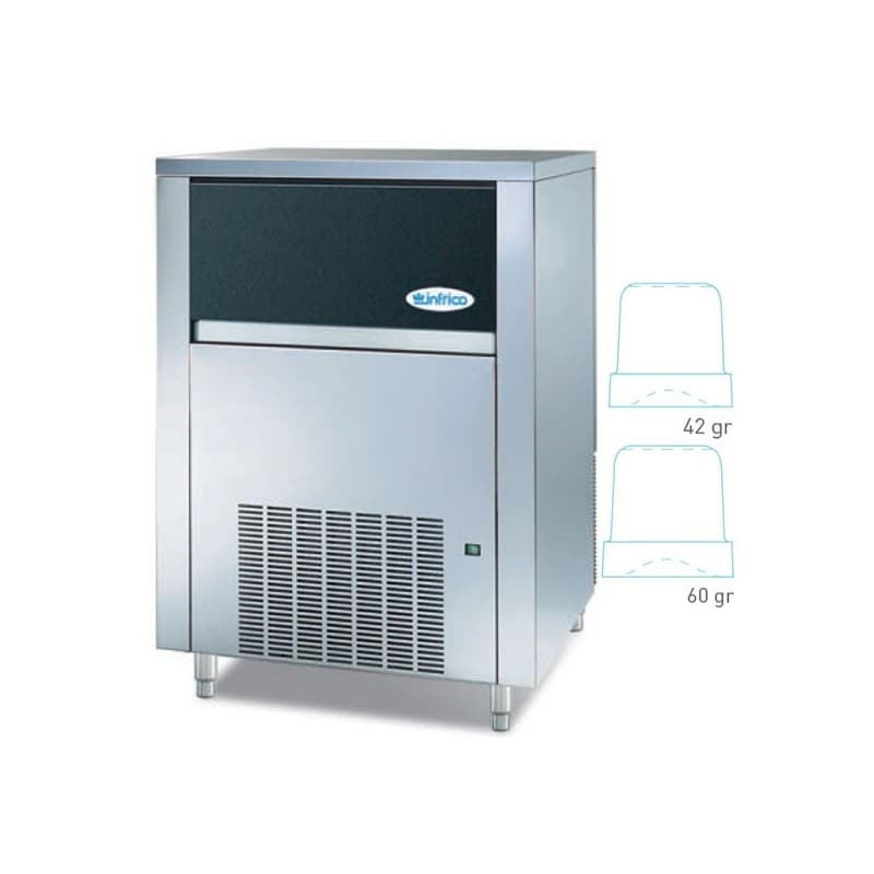 Máquina de Hielo 130 kg/24h - Cubitos Dedo